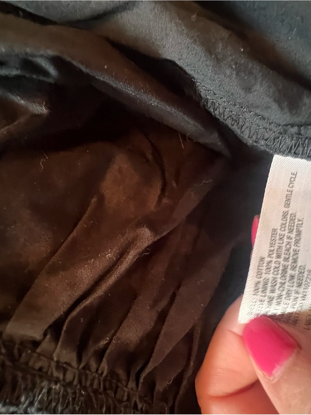 A New Day Large Black Puff-Sleeve V-Neck Long Dress - Picture 7 of 8